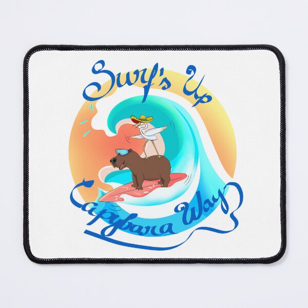 Item preview, Surf’s Up in Capybara Way designed and sold by Brushes with Nature.