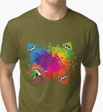 Splatoon - Ink Burst Tri-blend T-Shirt