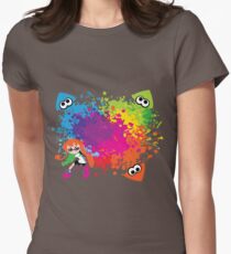 Splatoon - Ink Burst Women's Fitted T-Shirt