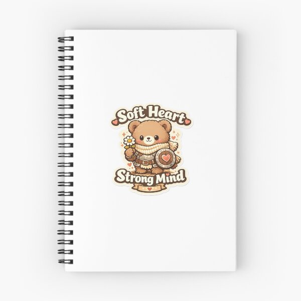 Item preview, Warrior Bear Sticker Kawaii Motivation Aesthetic for Emotional Strength & Self Growth designed and sold by CutePrintCorner.