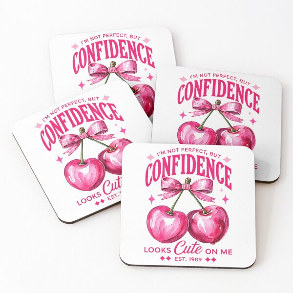 Item preview, Pink Cherry Confidence Quote Cute Aesthetic Design designed and sold by Soft Glow.
