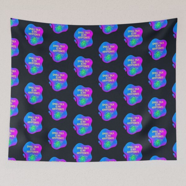 Item preview, Small talk is my kryptonite | Autism designed and sold by SocialStaticz.