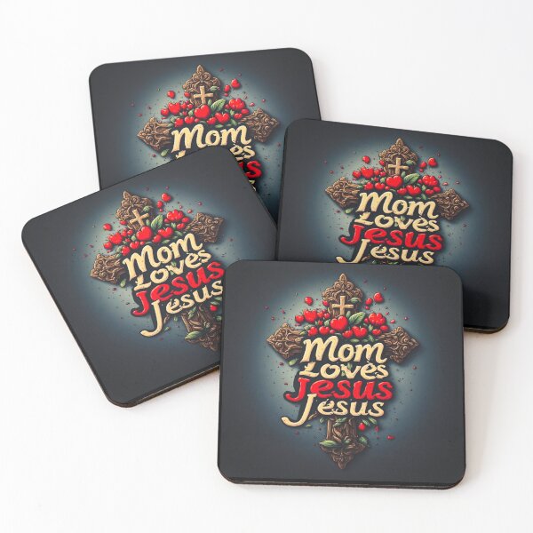 Item preview, Mom loves Jesus designed and sold by Jsw-speedartja.