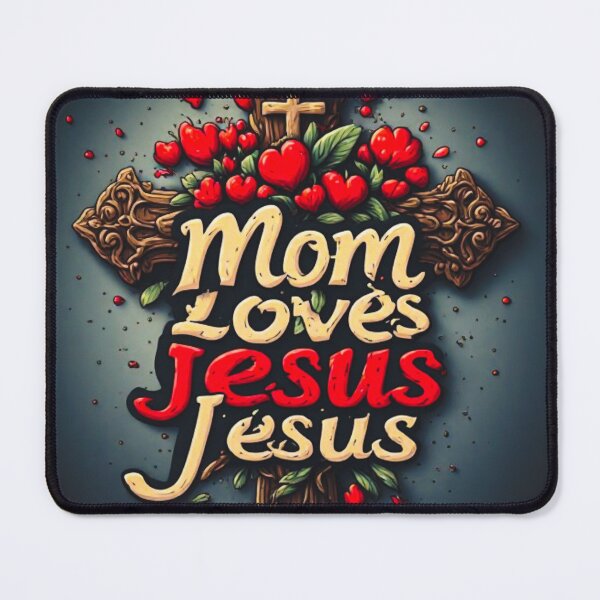 Item preview, Mom loves Jesus designed and sold by Jsw-speedartja.