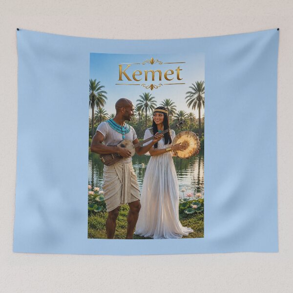 Item preview, Music of Kemet – Ancient Egyptian Musicians by the Nile designed and sold by TuyaArts.