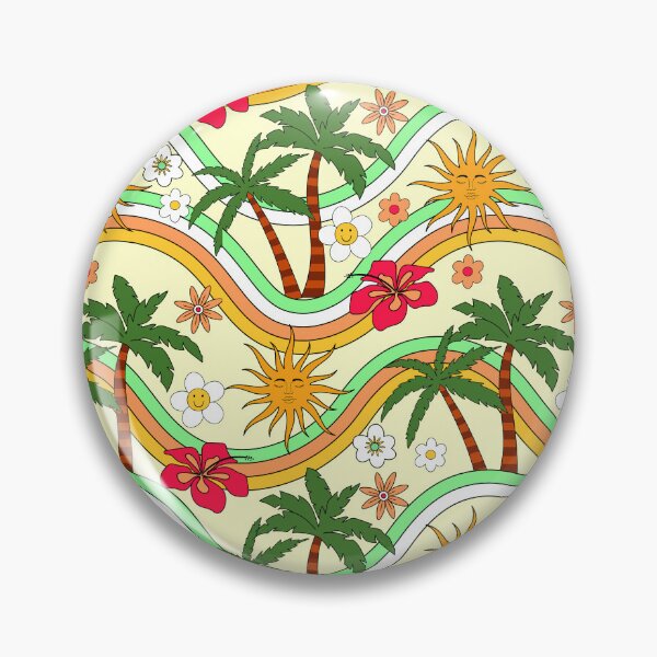 Item preview, Summer Vibes Palm Trees, Sun, And Flower Pattern designed and sold by DEC02.