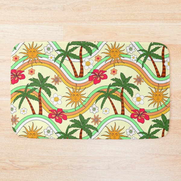 Item preview, Summer Vibes Palm Trees, Sun, And Flower Pattern designed and sold by DEC02.