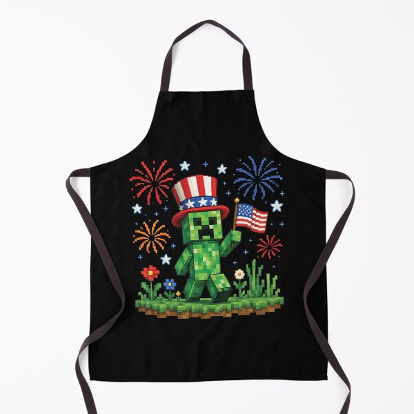 Item preview, Funny Creeper Gamer Pixel Patriotic designed and sold by misslouve23.