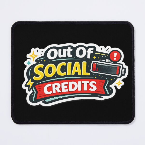 Item preview, Out of Social Credits – Funny Introvert Battery Design designed and sold by rigelcreation.