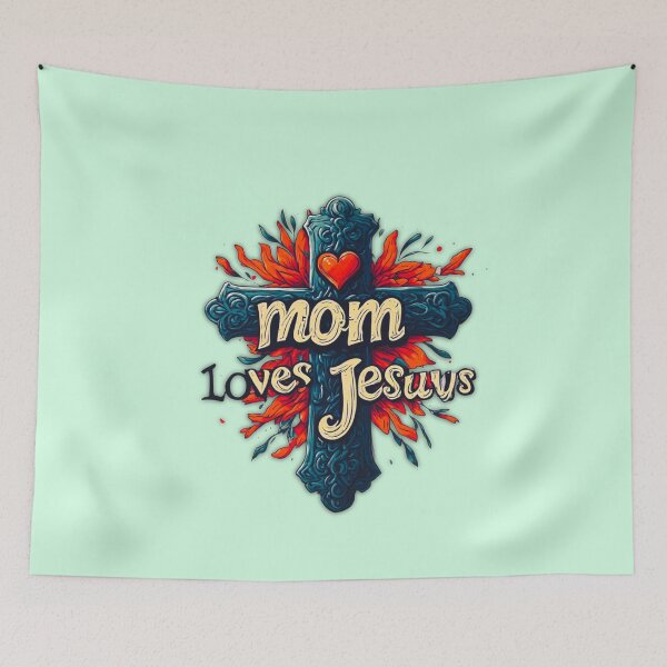 Item preview, Mom loves Jesus designed and sold by Jsw-speedartja.