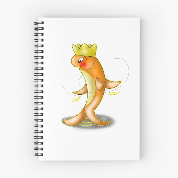 Item preview, Cute Dancing Kawaii Orange Fish With Crown designed and sold by BalRaju-Doodles.