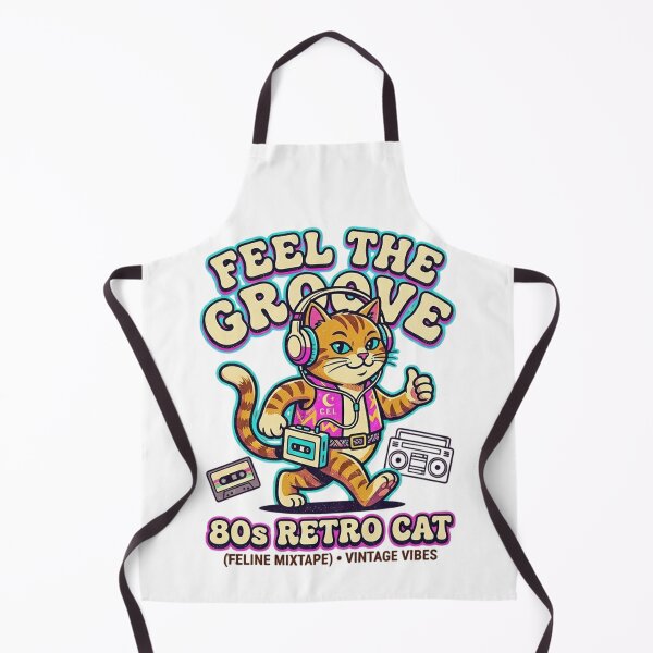 Item preview, 80s Retro Cat Walkman - Feel The Groove Vintage Mixtape designed and sold by Extravanganzza.