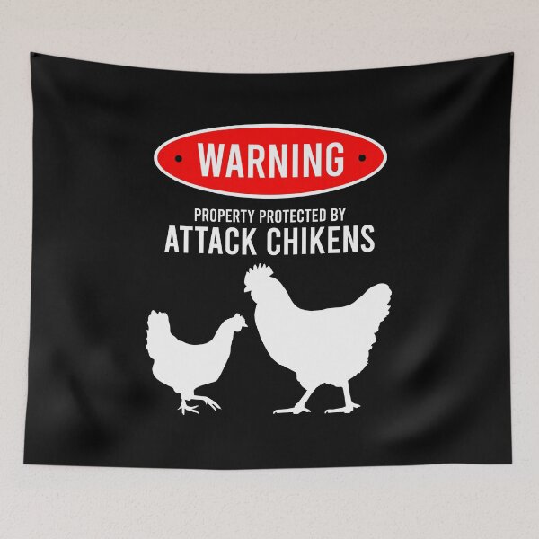 Item preview, Beware of Attack Chickens designed and sold by kazunayukov.