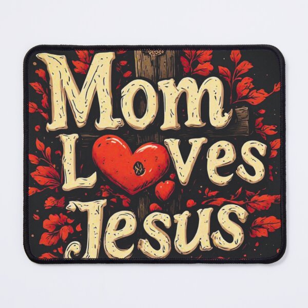 Item preview, Mom loves Jesus designed and sold by Jsw-speedartja.