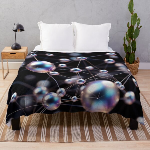 Item preview, Reflective Molecular Network Abstract Digital Art designed and sold by IntelliMindDesigns.