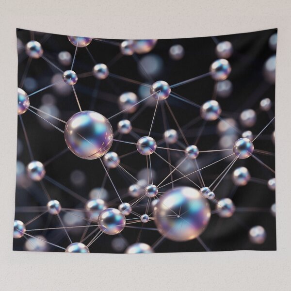 Item preview, Reflective Molecular Network Abstract Digital Art designed and sold by IntelliMindDesigns.