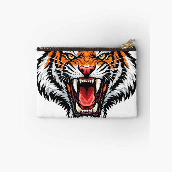 Item preview, Roaring Tiger Sticker – Fierce Wild Tiger Head Vinyl Decal Animal Art designed and sold by Kanvasly.