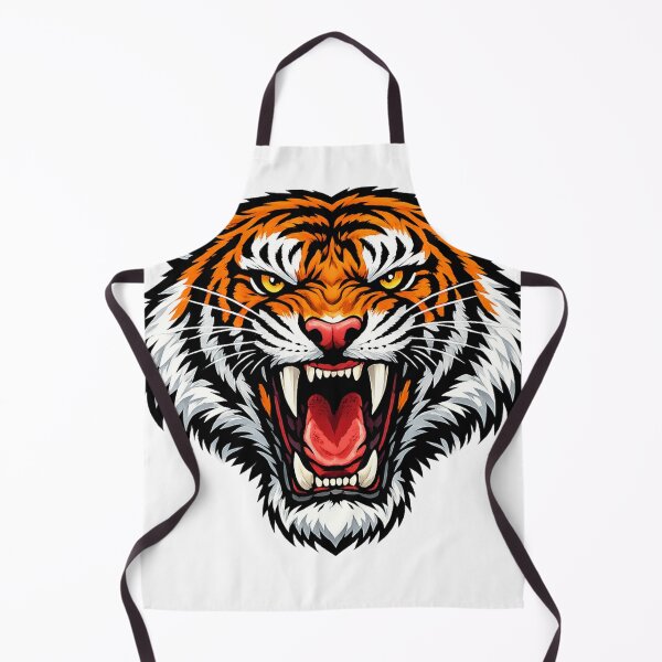 Item preview, Roaring Tiger Sticker – Fierce Wild Tiger Head Vinyl Decal Animal Art designed and sold by Kanvasly.