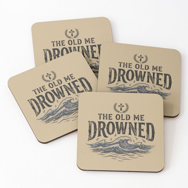 Item preview, The Old Me Drowned - New Life Baptism Transformation Tee 1 designed and sold by ChinkyCat Official.