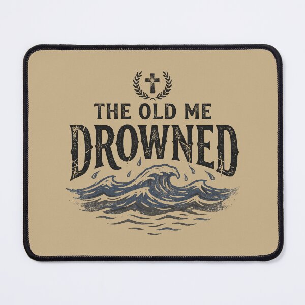 Item preview, The Old Me Drowned - New Life Baptism Transformation Tee 1 designed and sold by ChinkyCat Official.