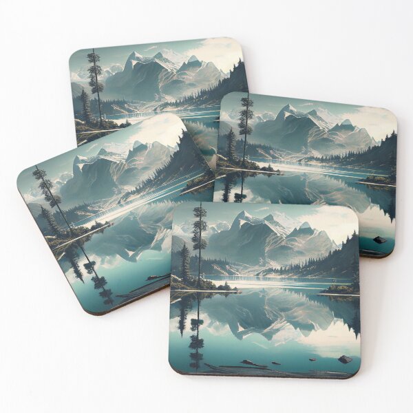 Item preview, Mountain view with lane and forest designed and sold by Art-spree.