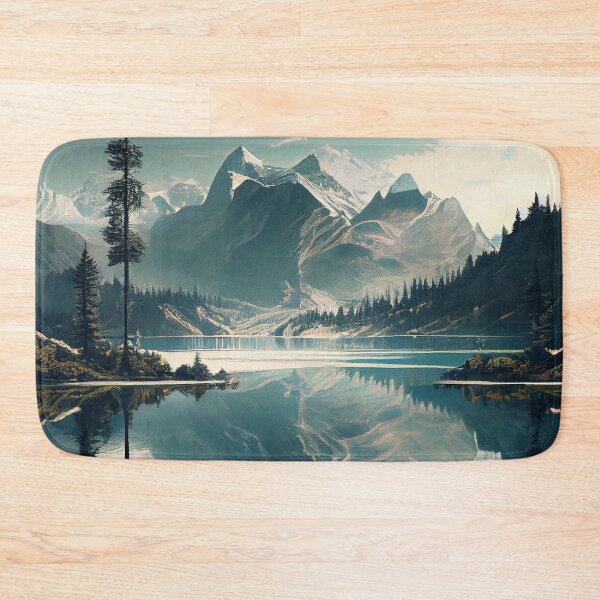 Item preview, Mountain view with lane and forest designed and sold by Art-spree.