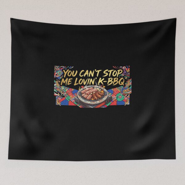 Item preview, (Black, Dark color recommended) Can’t Stop Loving K-BBQ Tee – Funny Korean BBQ Shirt for K-Food & K-Pop Lovers designed and sold by SunAndJune.