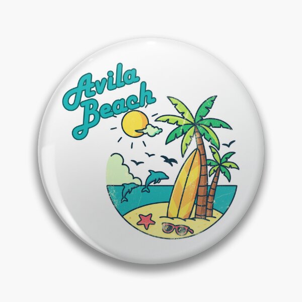 Item preview, Avila Beach California Retro Vintage Surf T-Shirt — Tropical Beach Vibes Gift designed and sold by DonnaRaine.