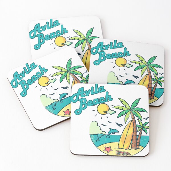 Item preview, Avila Beach California Retro Vintage Surf T-Shirt — Tropical Beach Vibes Gift designed and sold by DonnaRaine.