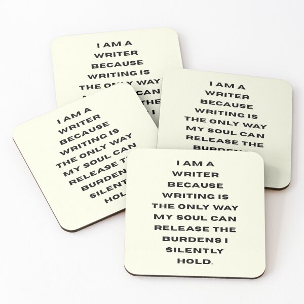 Item preview, I am a writer because… designed and sold by CuteDesigns333.