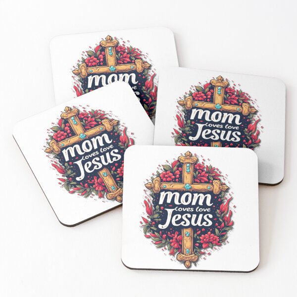 Item preview, Mom loves Jesus designed and sold by Jsw-speedartja.