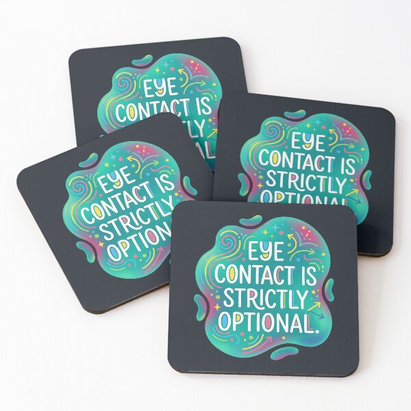 Item preview, Eye contact is strictly optional | Autism designed and sold by SocialStaticz.