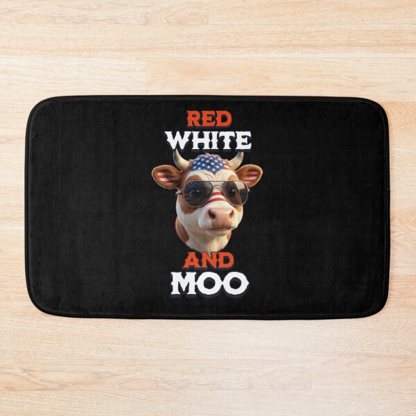 Item preview, Red White and Moo 4th of July  designed and sold by TheEndDesign.