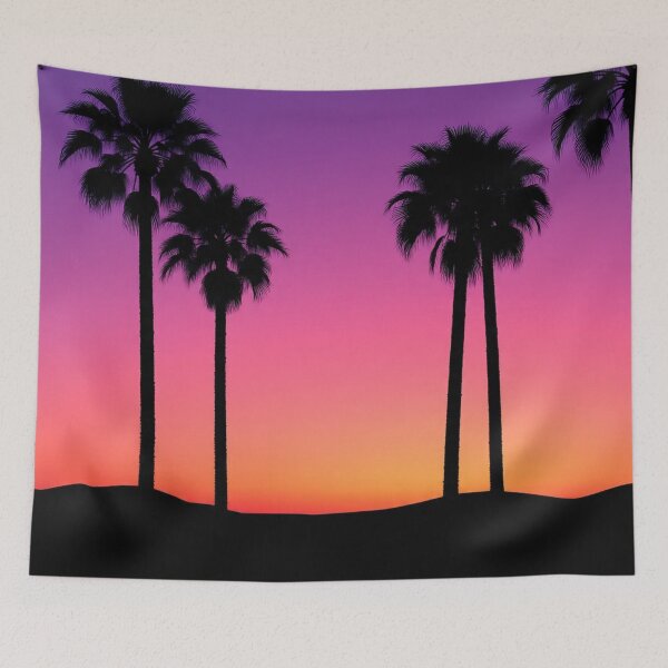 Item preview, Minimal Palm Trees Sunset Landscape Aesthetic designed and sold by Moodoncraft-.