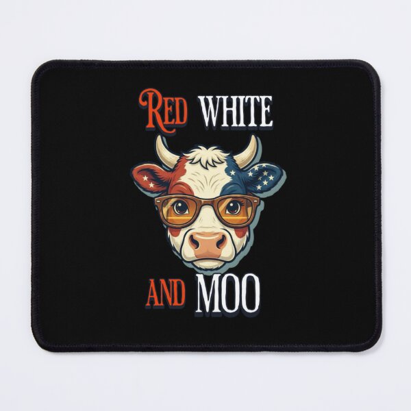 Item preview, Red White and Moo 4th of July designed and sold by TheEndDesign.