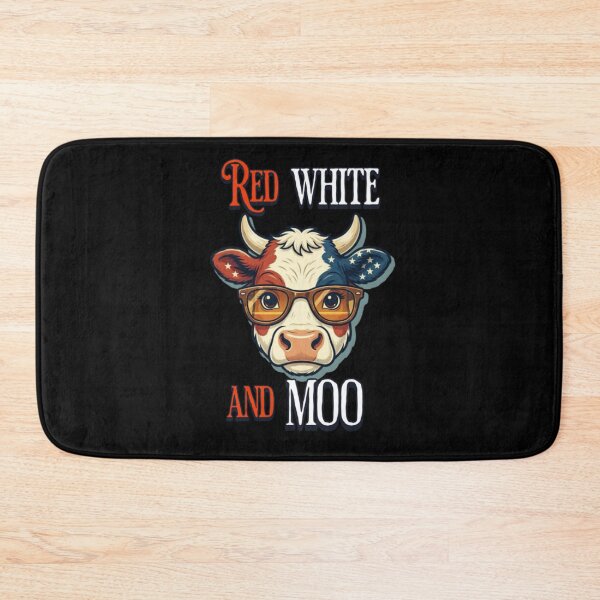 Item preview, Red White and Moo 4th of July  designed and sold by TheEndDesign.