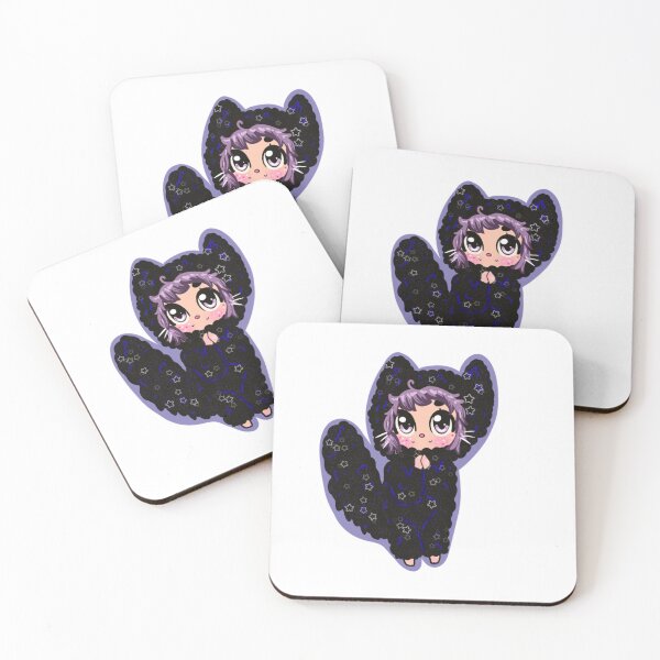 Item preview, Kawaii Cat Girl Fluffy Black Onesie Art designed and sold by BlossomieStore.