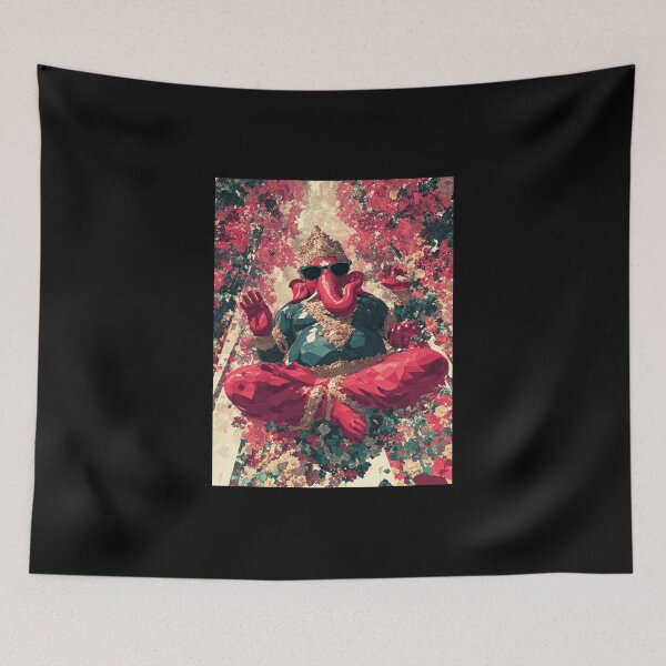 Item preview, Ganesha Floating Vision Low Poly Geometric Pop Art designed and sold by PANNARUK THAILAND.