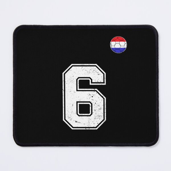 Item preview, Netherlands Soccer Number 6 Vintage Sports Fan designed and sold by LiviuGligoros.