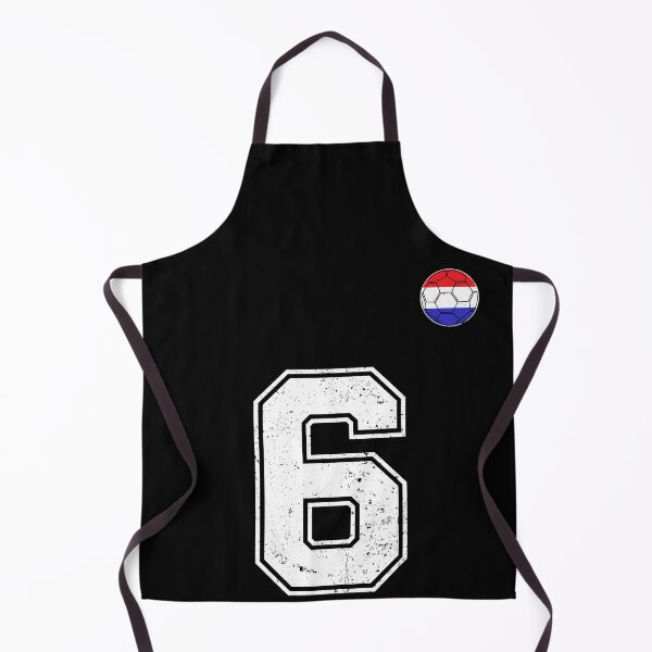 Item preview, Netherlands Soccer Number 6 Vintage Sports Fan designed and sold by LiviuGligoros.