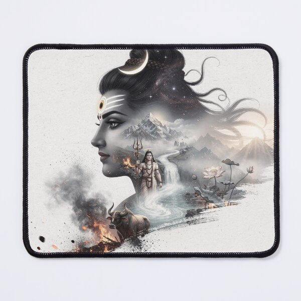 Item preview, double exposure art of Lord Shiva designed and sold by krazzyremo.