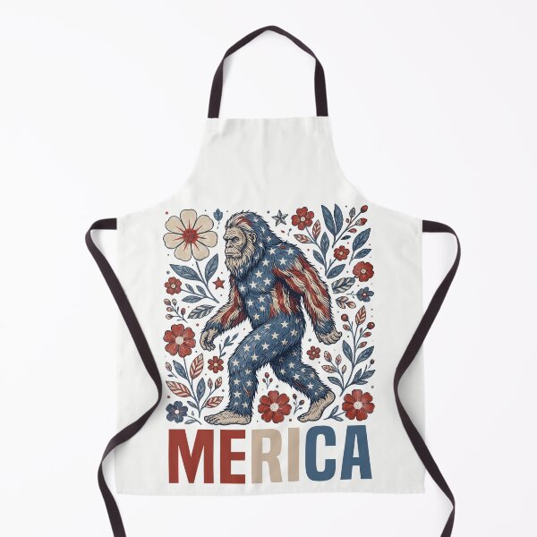 Item preview, Bigfoot 4th of July Patriotic Sasquatch American Flag Floral designed and sold by HalloweenGift.
