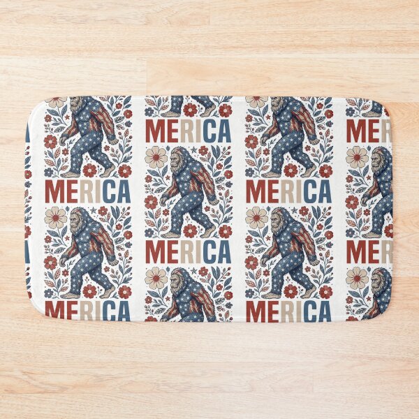 Item preview, Bigfoot 4th of July Patriotic Sasquatch American Flag Floral designed and sold by HalloweenGift.