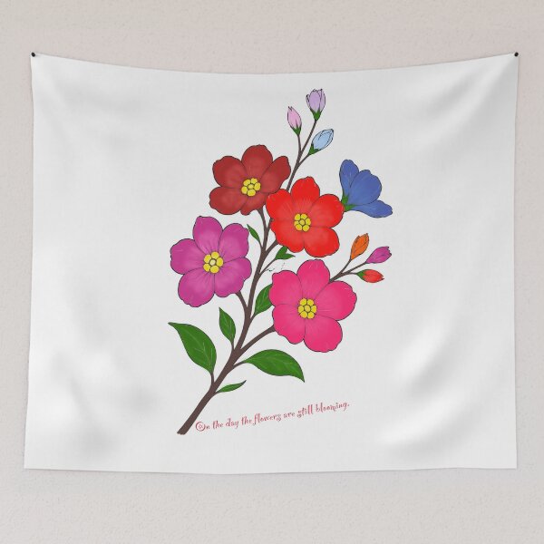Item preview, On the Day the Flowers Are Still Blooming | Inspirational Floral Art designed and sold by Digitara8595.