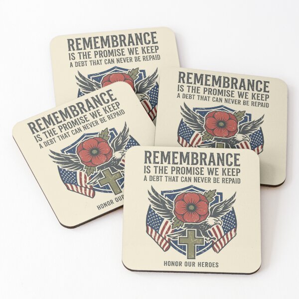 Item preview, Remembrance Is the Promise We Keep Honor Our Heroes 5 designed and sold by ChinkyCat Official.