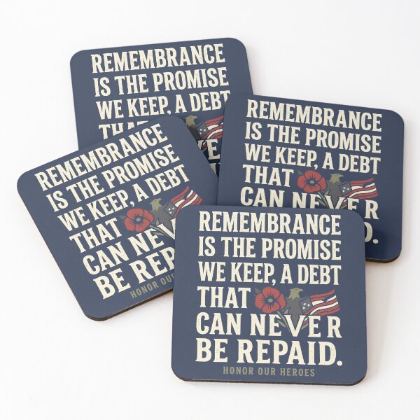 Item preview, Remembrance Is the Promise We Keep Honor Our Heroes 6 designed and sold by ChinkyCat Official.