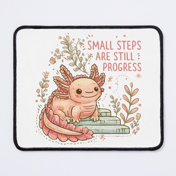 Item preview, Small Steps Progress Motivational Red Panda Crayon Doodle designed and sold by auxincaftan0o.