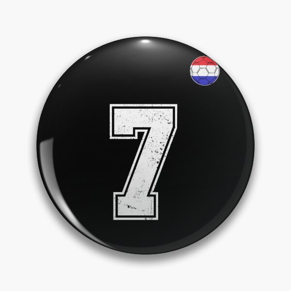 Item preview, Netherlands Soccer Number 7 Vintage Sports Fan designed and sold by LiviuGligoros.