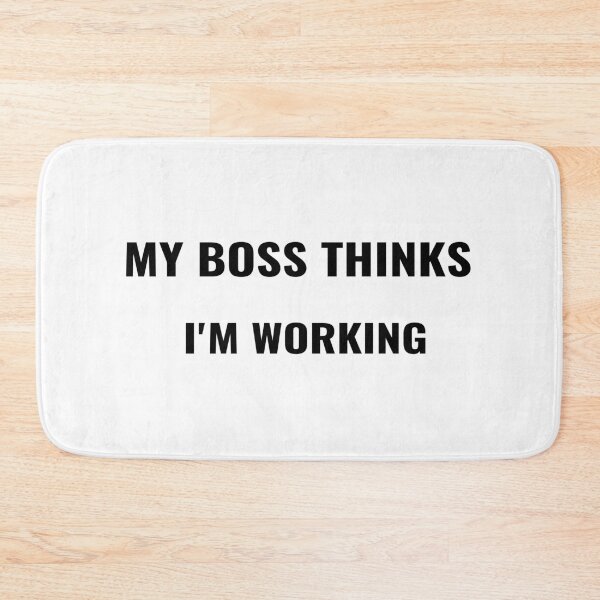 Item preview, My Boss Thinks I'm Working T-Shirt – Funny Office Tee | Uncle Jichuan designed and sold by Uncle-Jichuan.
