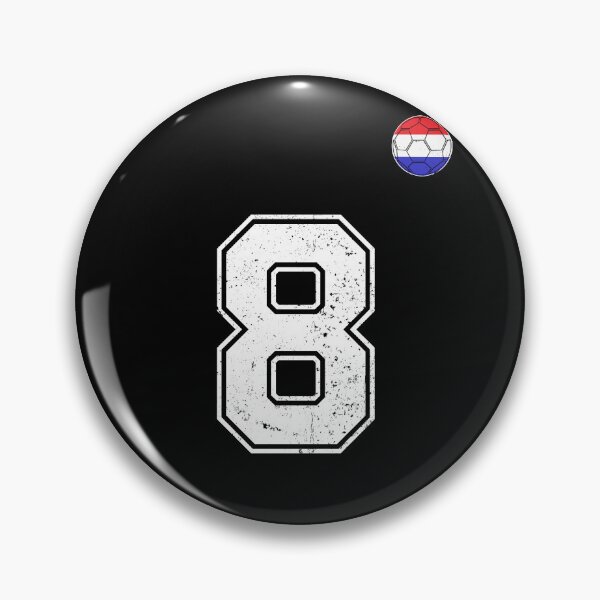 Item preview, Netherlands Soccer Number 8 Vintage Sports Fan designed and sold by LiviuGligoros.